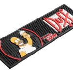 Kit Duff Simpsons Bar Mat + 4 Porta Copo Tapete Emborrachado