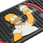 Kit Duff Simpsons Bar Mat + 4 Porta Copo Tapete Emborrachado