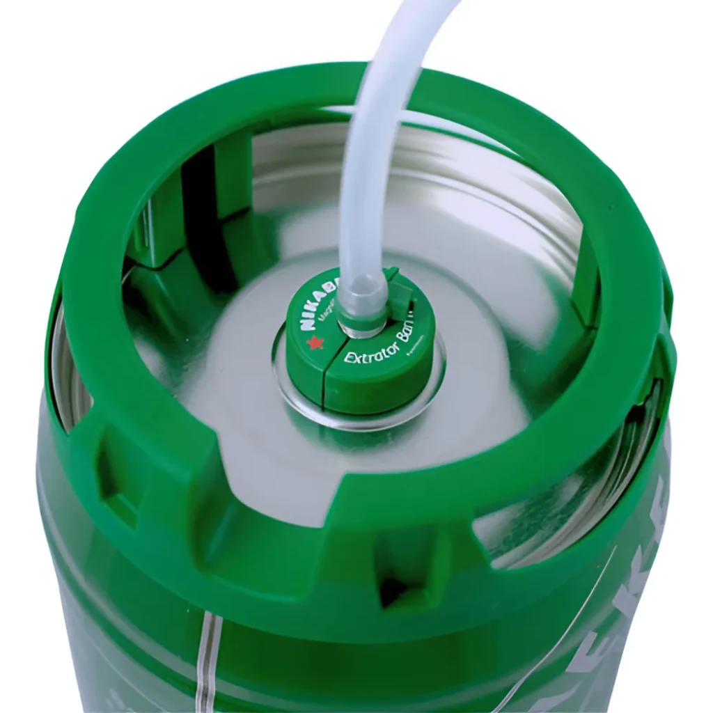Kit Extrator Chopp Barril Heineken + 50cm Mangueira 10x6mm Kit Extrator Chopp Barril Heineken + 50cm Mangueira 10x6mm