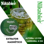 Extrator Barril Heineken + Mangueira Silicone Atoxica 10x6mm Cor Verde