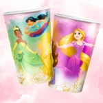 Kit Festa Princesas Disney 8 Copos 8 Pratos Aniversário