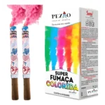 Fumaça Rosa Chá Revelação Bastão Kit C/ 04 Unidades Original