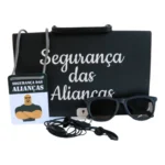 Maleta Segurança Das Alianças Pajem Óculos Distintivo Crachá