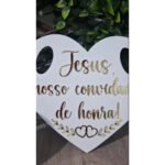Kit Placa Pajem Frases E Porta Aliança Casamento Espelhado