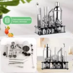 Kit Caipirinha Profissional 23 Peças Inox Coqueteleira 750ml