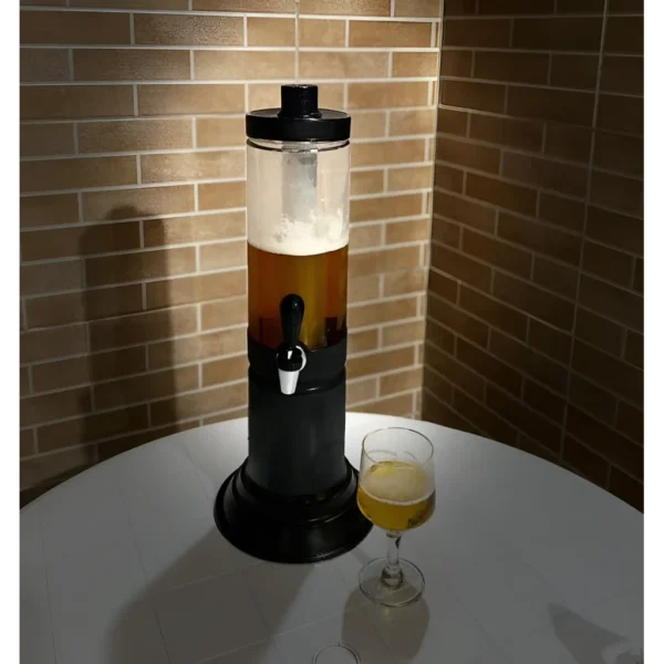 Kit Torre De Chopp Cerveja 1,5 Litros+barra Congelante Extra