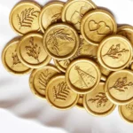 100 Lacre De Cera Dourado Varias Artes Disp. Selo P/ Convite