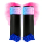 2 Lançadores Chá Revelação Papel E/ou Pó - Aciona Pavio