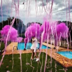 2 Lançadores Chá Revelação Papel E/ou Pó - Aciona Pavio