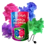 Fumaça Colorida Chá Revelação Lata Acionamento Elétrico