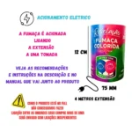 Fumaça Colorida Chá Revelação Lata Acionamento Elétrico