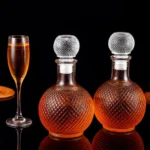 Garrafa Licoreira Whisky De Vidro Redonda Decoração