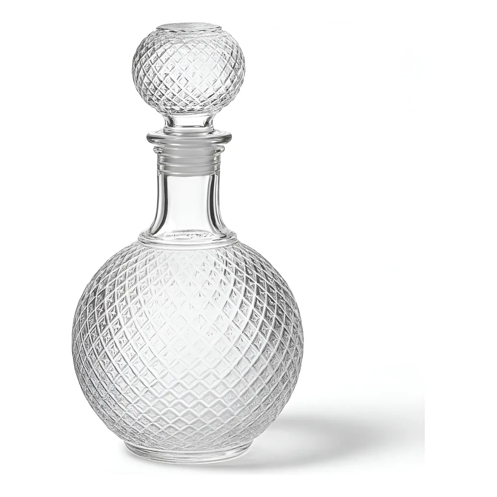 Garrafa Licoreira Whisky De Vidro Redonda Decoração Garrafa Licoreira Whisky De Vidro Redonda Decoração