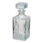 Licoreira Garrafa Vidro Para Whisky Licor Retro Luxo C/tampa