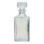 Licoreira Garrafa Vidro Para Whisky Licor Retro Luxo C/tampa