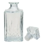 Licoreira Garrafa Vidro Para Whisky Licor Retro Luxo C/tampa