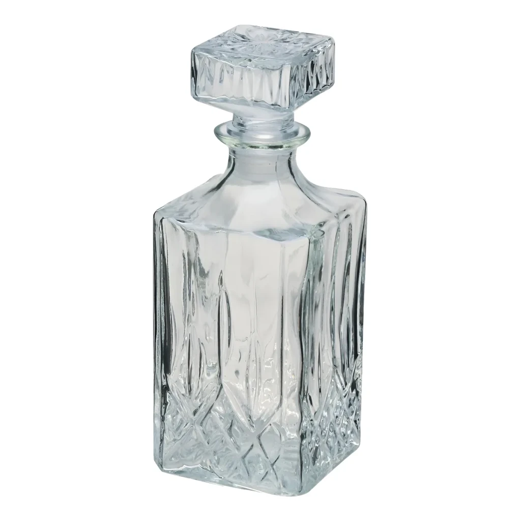 Licoreira Garrafa Vidro Para Whisky Licor Retro Luxo C/tampa Licoreira Garrafa Vidro Para Whisky Licor Retro Luxo C/tampa