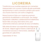 Licoreira Vidro Retro Garrafa Whisky Bar Frasco Luxo Licor