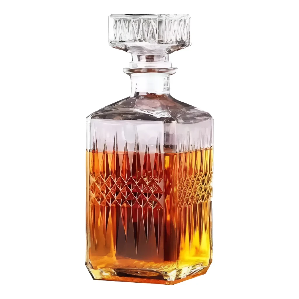 Licoreira Vidro Retro Garrafa Whisky Bar Frasco Luxo Licor Licoreira Vidro Retro Garrafa Whisky Bar Frasco Luxo Licor