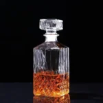 Combo 2 Decanter Frasco Decoração Cristal Whisky Licor