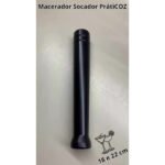 Macerador Socador Profissional Frutas Caipirinha Preto 18 Cm