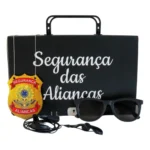 Maleta Segurança Das Alianças Pajem Óculos Distintivo Fone