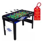 Mesa de pebolim Umbro Accuracy cor preto com bonecos de polipropileno e bolas incluídas