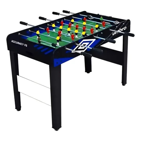 Mesa de pebolim Umbro Accuracy cor preto com bonecos de polipropileno e bolas incluídas