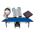 Mesa Ping Pong 1084 Klopf + Kit 5055 + Rede 5096 + Capa F Cor Azul