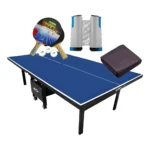Mesa Ping Pong 1084 Klopf + Kit 5055 + Rede 5096 + Capa F Cor Azul