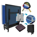 Mesa Ping Pong 1084 Klopf + Kit 5055 + Rede 5096 + Capa F Cor Azul