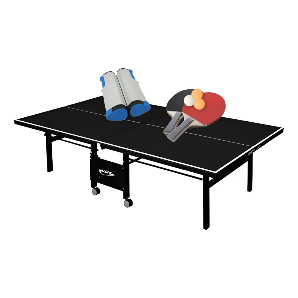 Mesa Ping Pong 1084 Preta Klopf + Kit Completo 5091 Cor Preto Mesa Ping Pong 1084 Preta Klopf + Kit Completo 5091 Cor Preto