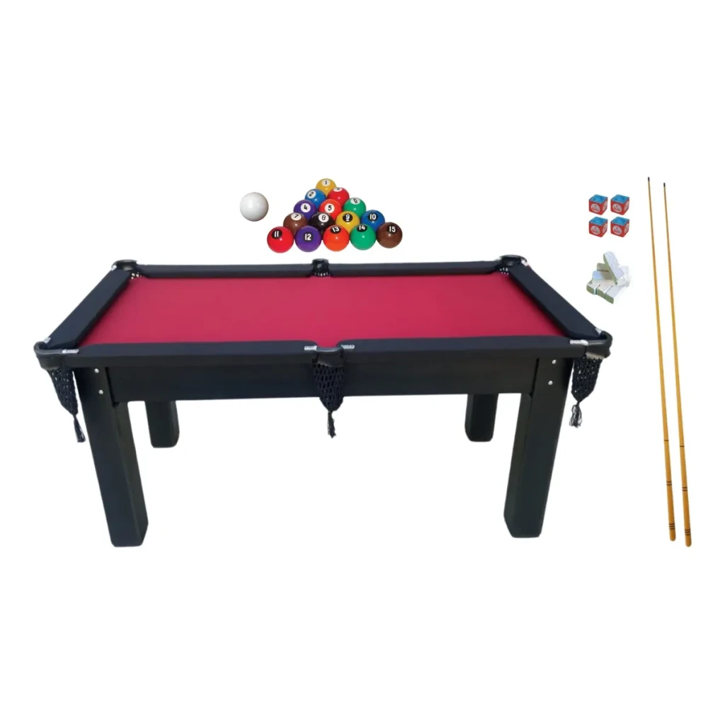 Mesa Sinuca Bilhar Adulto + Bolas Numeradas + 2 Tacos + Giz Mesa Sinuca Bilhar Adulto + Bolas Numeradas + 2 Tacos + Giz