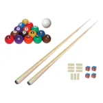 Mesa Sinuca Bilhar All Black Com Bolas Numeradas + 2 Tacos