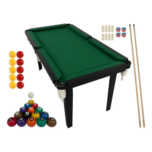 Mesa Sinuca Bilhar Light Completa + Acessórios Bolas E Tacos