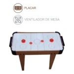 Mesa Mini Aero Hockey Game Infantil Ventilada Mdf Família