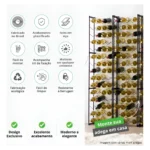 Mini Adega Aramado Metaltru para 20 garrafas de vinho