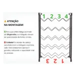 Mini Adega Aramado Metaltru para 20 garrafas de vinho