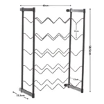 Mini Adega Aramado Metaltru para 20 garrafas de vinho