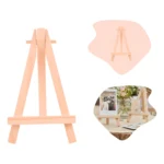 15 Mini Cavalete Flexível Madeira Cartão/foto/casamento