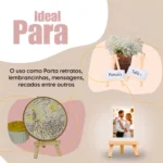 15 Mini Cavalete Flexível Madeira Cartão/foto/casamento