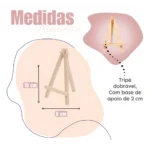 15 Mini Cavalete Flexível Madeira Cartão/foto/casamento