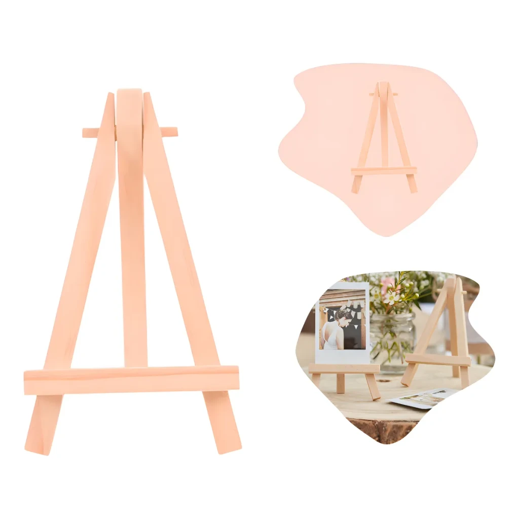 15 Mini Cavalete Flexível Madeira Cartão/foto/casamento 15 Mini Cavalete Flexível Madeira Cartão/foto/casamento
