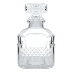 Mini Garrafa De Vidro Licoreira Licor C/ Tampa 110ml Whisky Cor Transparente