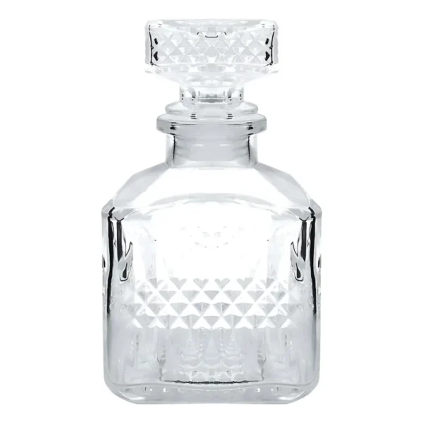 Mini Garrafa De Vidro Licoreira Licor C/ Tampa 110ml Whisky Cor Transparente