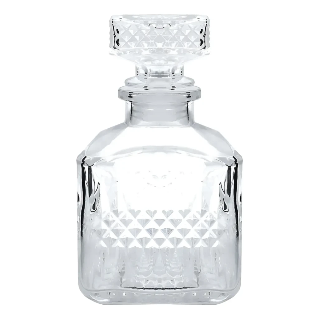 Mini Garrafa De Vidro Licoreira Licor C/ Tampa 110ml Whisky Cor Transparente Mini Garrafa De Vidro Licoreira Licor C/ Tampa 110ml Whisky Cor Transparente