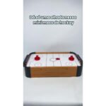 Mini Mesa Hockey Air À Pilha Completa Portátil Com Marcador
