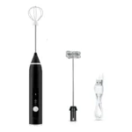 Mini Mixer 2 Em 1 Misturador Bebidas 2 Em 1 Espumador Leite