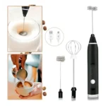 Mini Mixer 2 Em 1 Misturador Bebidas 2 Em 1 Espumador Leite