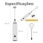 Mini Mixer Misturador De Bebidas Portátil Recarregavel Inox